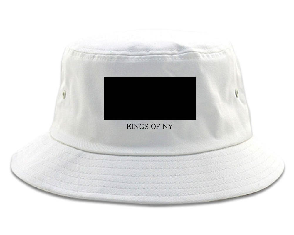 White Box Bucket Hat by Kings Of NY