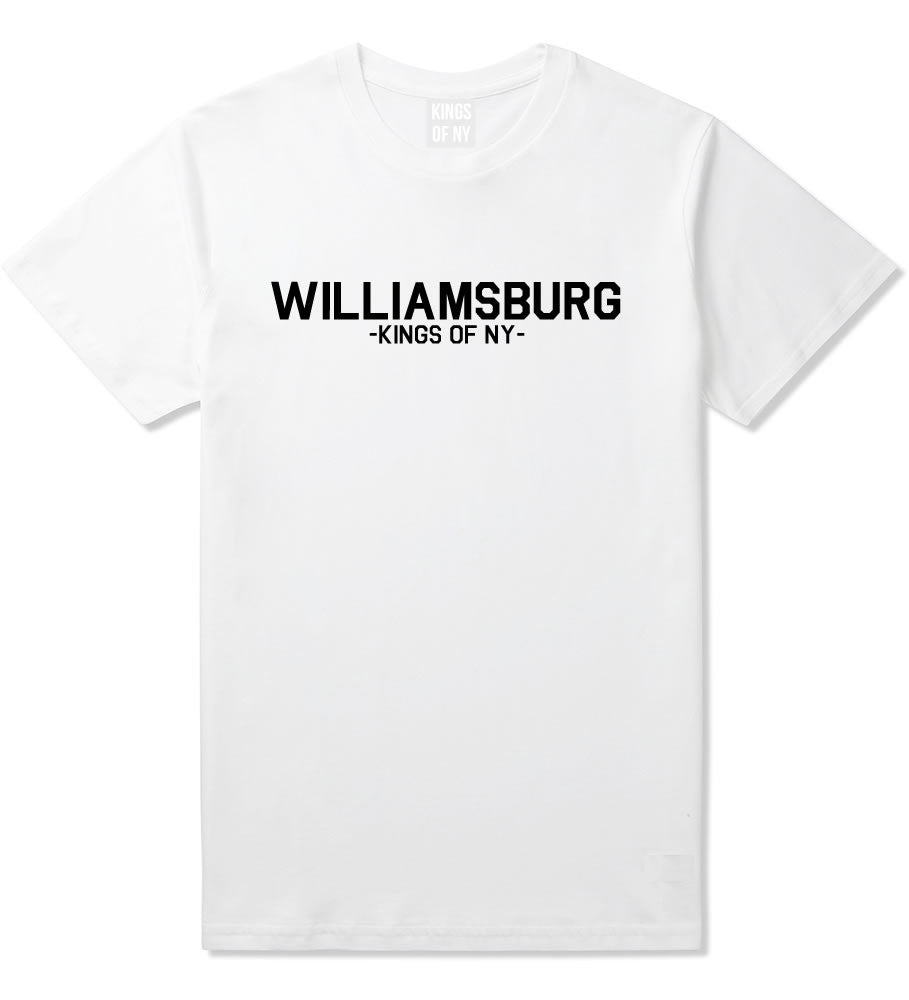 Williamsburg Brooklyn Hipster T-Shirt in White