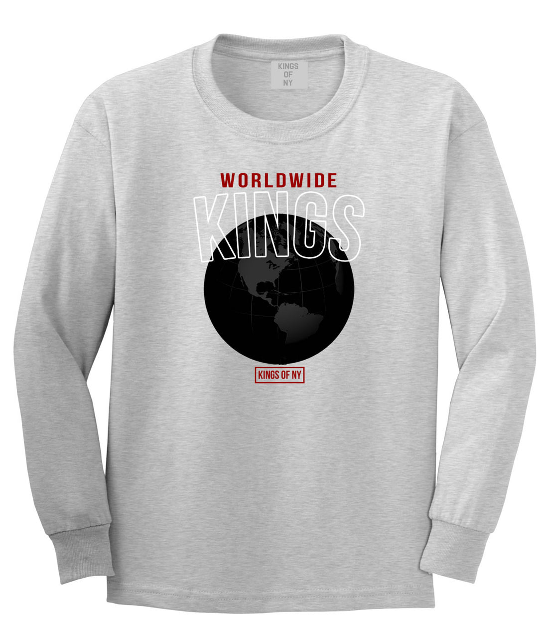 Worldwide Kings Earth Graphic Long Sleeve T-Shirt