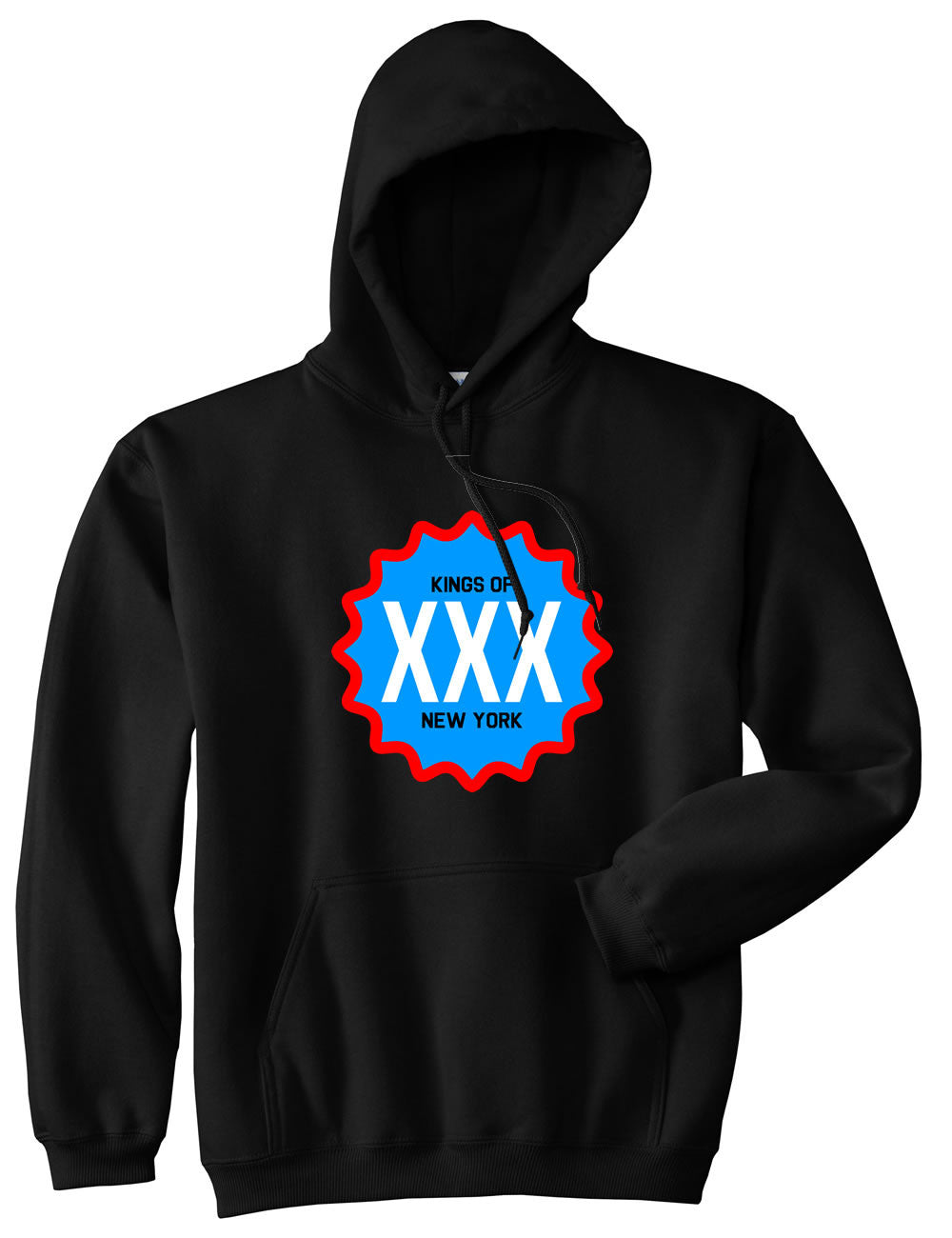 Kings Of NY XXX USA Pullover Hoodie Hoody in Black
