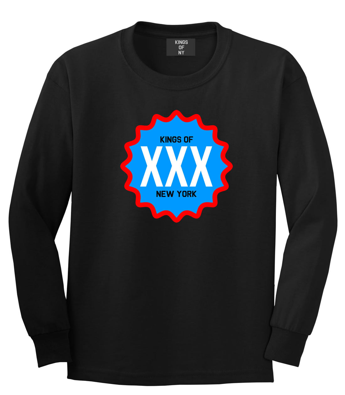 Kings Of NY XXX USA Long Sleeve T-Shirt in Black