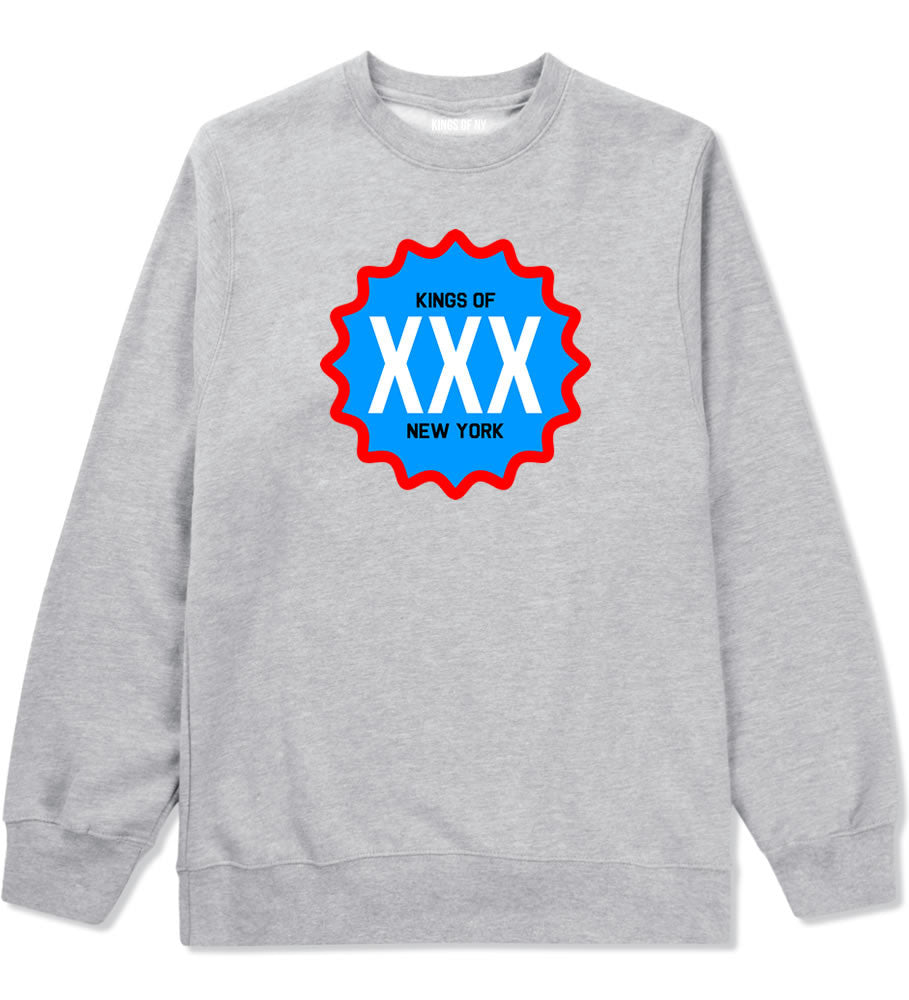 Kings Of NY XXX USA Crewneck Sweatshirt in Grey