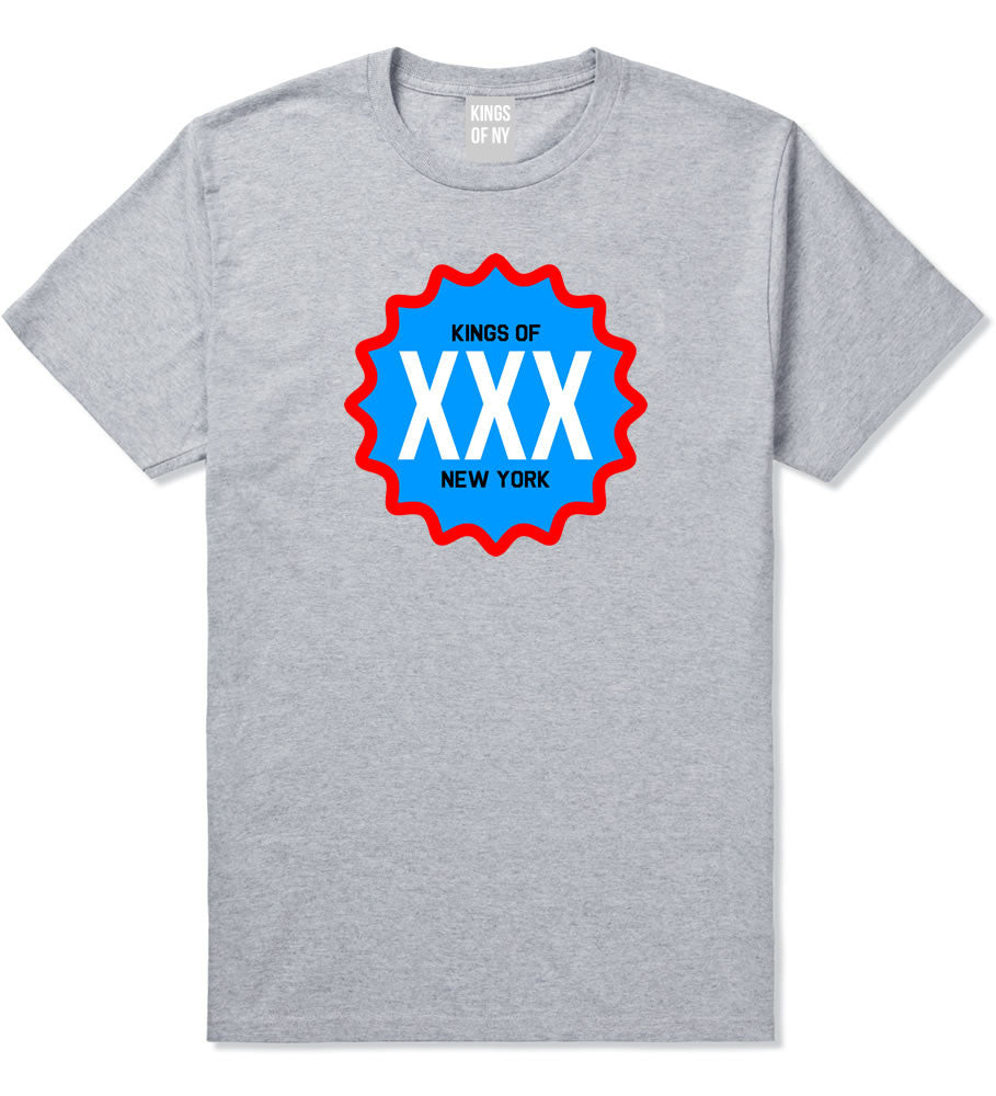 Kings Of NY XXX USA T-Shirt in Grey