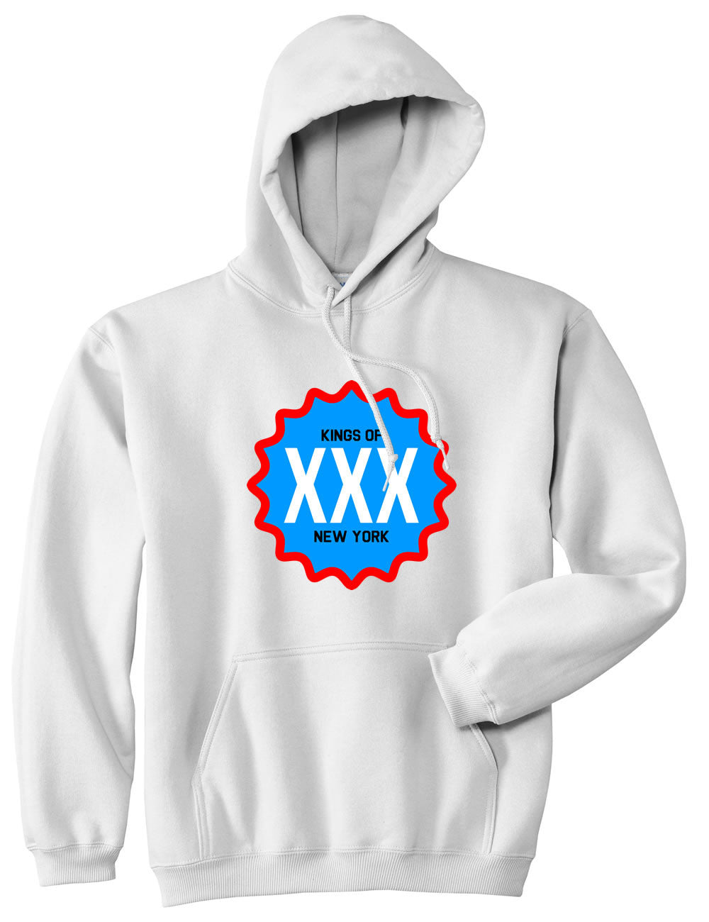 Kings Of NY XXX USA Pullover Hoodie Hoody in White