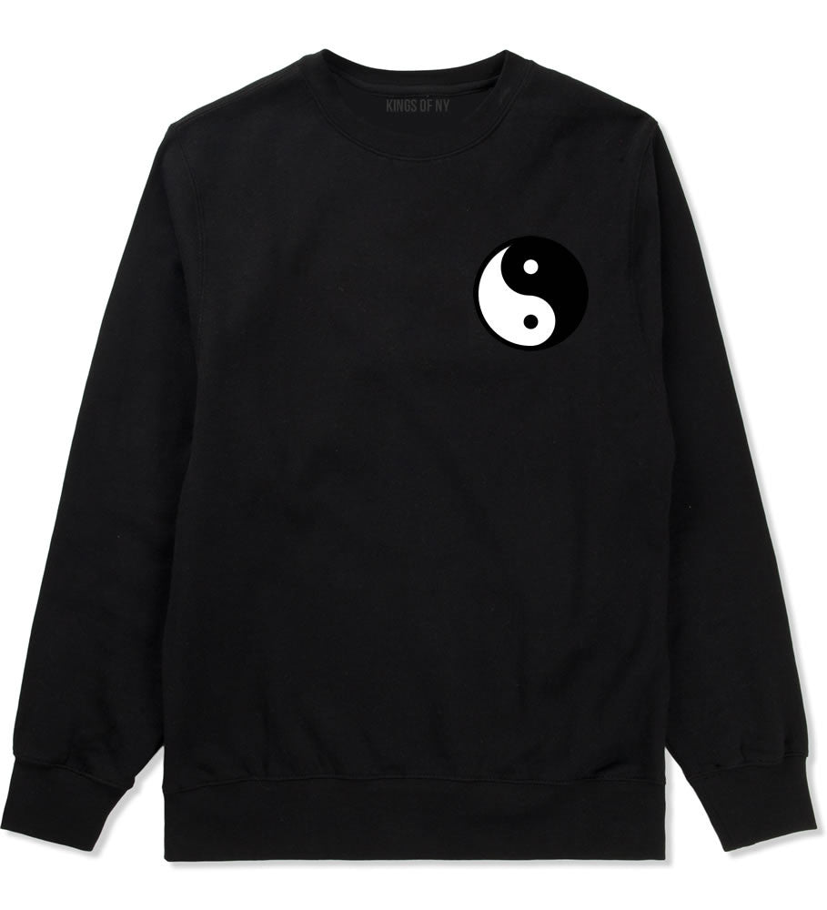 Yin and Yang Chest Graphic Crewneck Sweatshirt