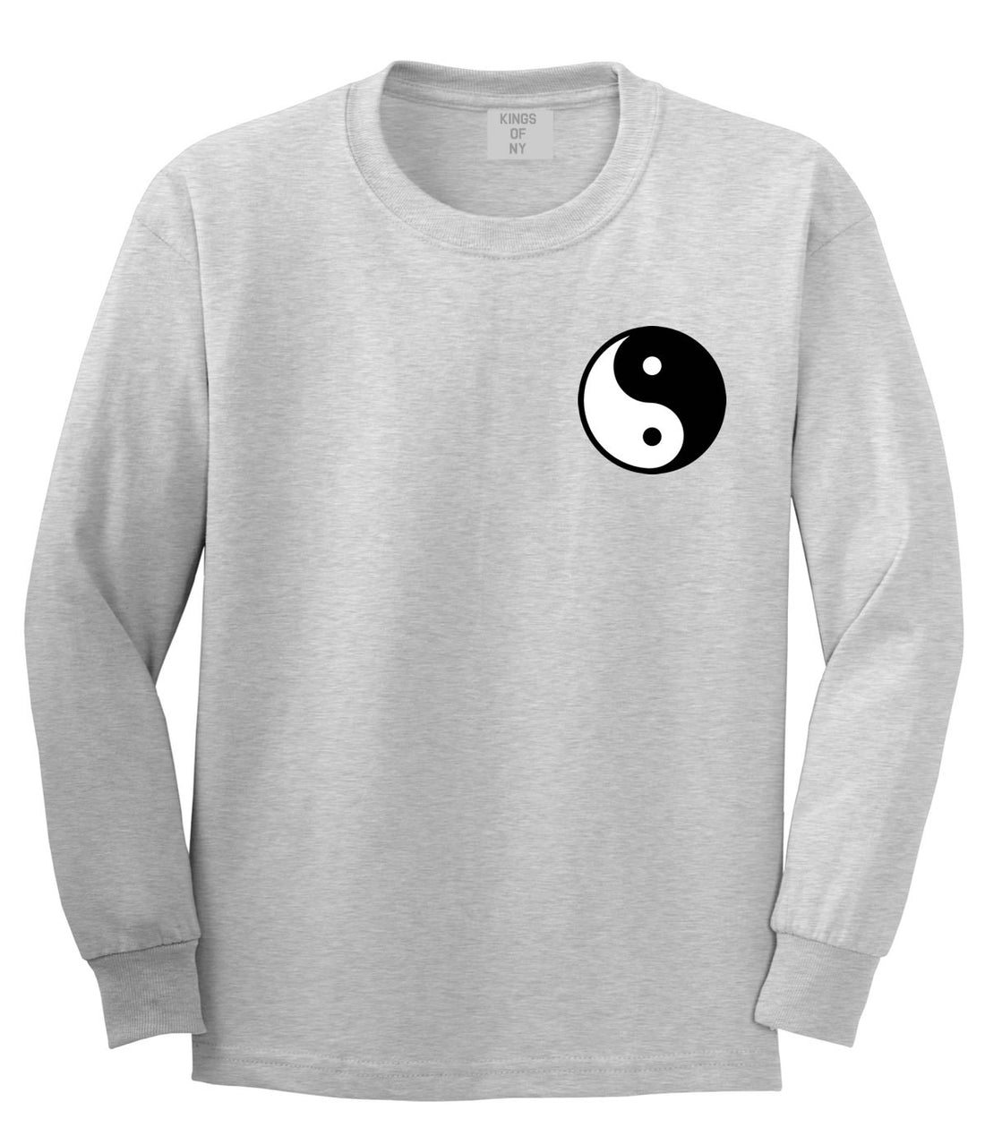 Yin and Yang Chest Graphic Long Sleeve T-Shirt