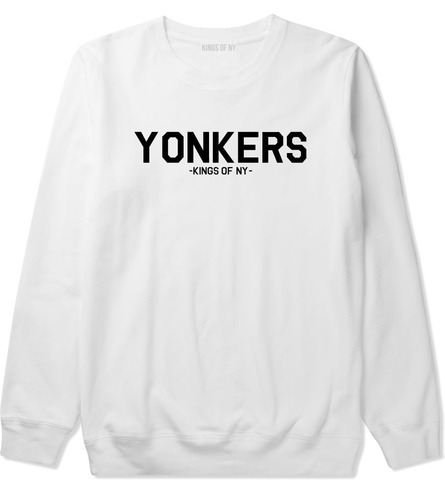 Yonkers YO New York Crewneck Sweatshirt in White